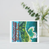 NA PALI COAST - KAUAI ISLAND - HAWAII BRIEFKAART (Staand voorkant)