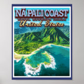 NA PALI COAST - KAUAI ISLAND - HAWAII POSTER (Voorkant)