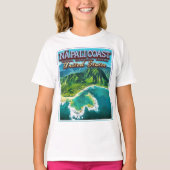 NA PALI COAST - KAUAI ISLAND - HAWAII USA T-SHIRT (Voorkant)