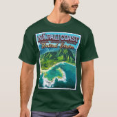 NA PALI COAST - KAUAI ISLAND - HAWAII USA T-SHIRT (Voorkant)
