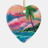 Na Pali Coast Kerstmis Keramisch Ornament (Rechts)