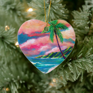 Na Pali Coast Kerstmis Keramisch Ornament