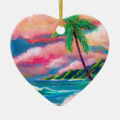 Na Pali Coast Kerstmis Keramisch Ornament (Voorkant)