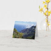 Na Pali Coast Notecard. Kaart (Gele Bloem)