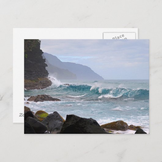Na Pali Coast op Kauai, Hawaii Briefkaart (Voorkant / Achterkant)