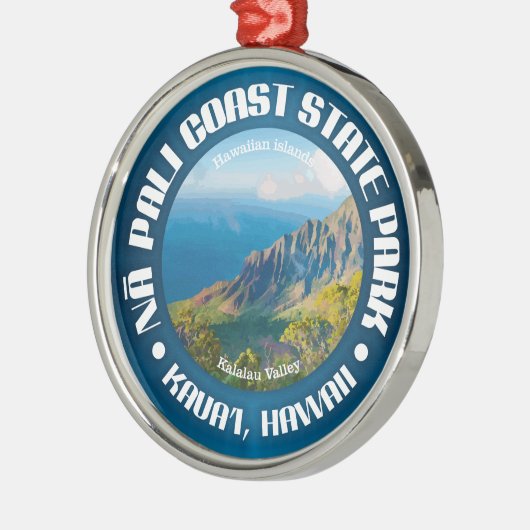 Na Pali Coast SP Metalen Ornament (Links)