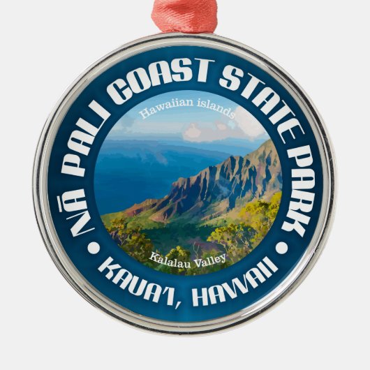 Na Pali Coast SP Metalen Ornament (Voorkant)