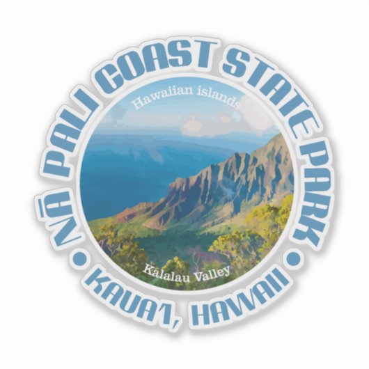 Na Pali Coast SP Sticker (Voorkant)