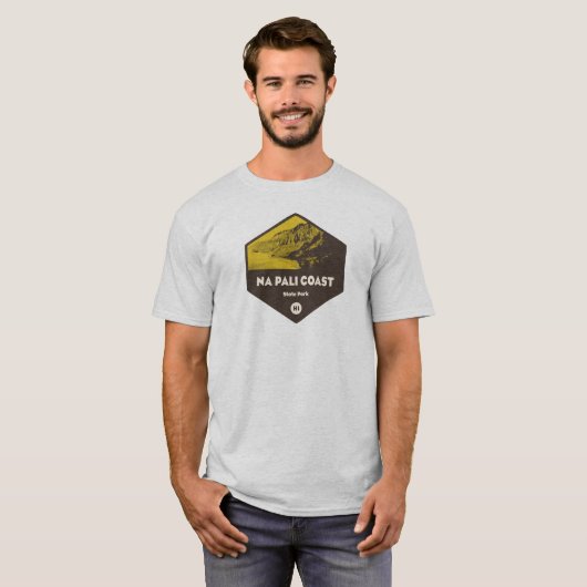 Nā Pali Coast State Park Hawaii T-shirt (Voorkant volledig)