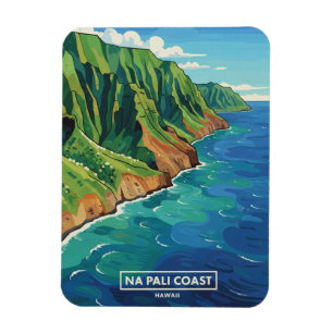 Nā Pali-kust Kauai Hawaï-reis Magneet