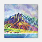 Na Pali kust van Kauai Hawaii Magneet (Voorkant)