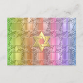 Na partij kleurrijke regenboogster Damask Kaart (Voorkant)