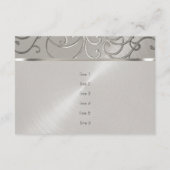 Na partij legant alle zilver Filigree Swirls Kaart (Achterkant)
