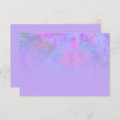 Na partijabstract ontwerp in Paars Kaart (Voorkant / Achterkant)