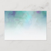 Na partijkleuren Aqua Blue Paars White Kaart (Voorkant)