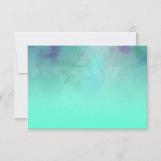 Na Party Aqua en Blue Star van David Kaart (Voorkant)