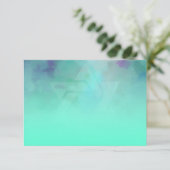 Na Party Aqua en Blue Star van David Kaart (Staand voorkant)