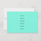 Na Party Aqua en Blue Star van David Kaart (Achterkant)