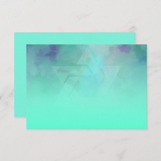 Na Party Aqua en Blue Star van David Kaart (Voorkant / Achterkant)
