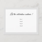 Na Party Roze Goud Paarse Ster Elke Kleur RSVP (Achterkant)