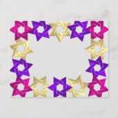 Na Party Roze Goud Paarse Ster Elke Kleur RSVP (Voorkant)