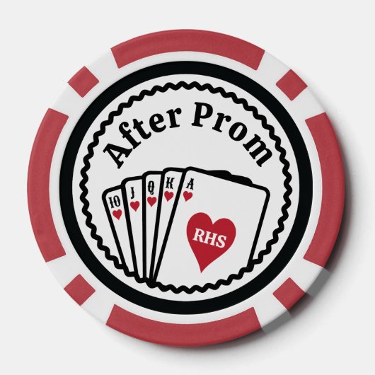 Na Prom Custom Poker Chips (Achterkant)