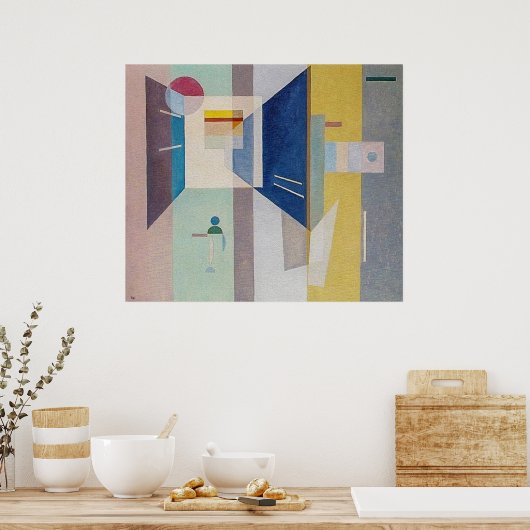 Na rechts - naar links door Kandinsky Poster (Keuken)