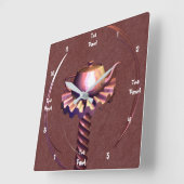 Na reflectie vierkante klok (Hoek)