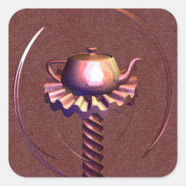 Na reflectie vierkante sticker