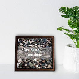 Na regen komt zonneschijn-motivatie poster