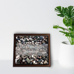 Na regen komt zonneschijn-motivatie poster