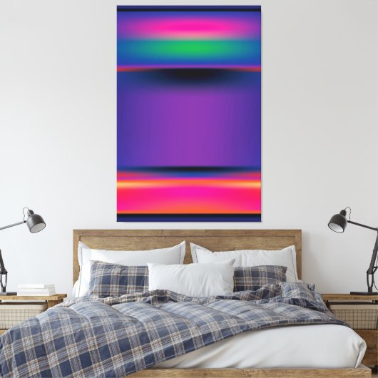 Na Rothko-1 uitgerekt canvas afdrukken (Insitu (Slaapkamer))