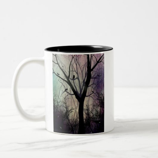 Na schemering tweekleurige koffiemok (Links)