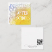 *~* NA SCHOOL? AP63 Relatie Platte Nota Kaart Notitiekaartje (Voorkant / Achterkant)