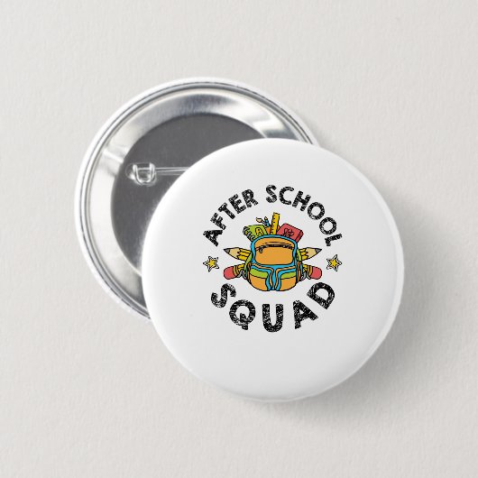 Na schoolplein, directeur-generaal ronde button 5,7 cm (Voorkant /achterkant)