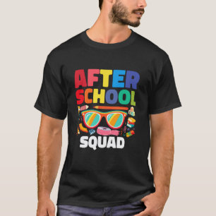 Na schoolse ploeg leraar personeel kinderopvang t-shirt