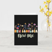 Na Schoudervervanging Grappige Schouderoperatie Kaart (Gele Bloem)