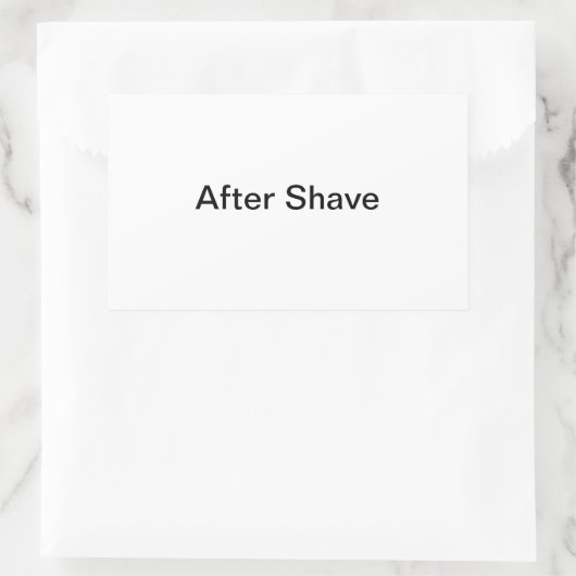Na Shave Labels/ Rechthoekige Sticker (Tas)