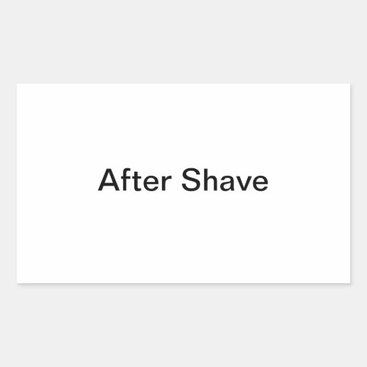 Na Shave Labels/ Rechthoekige Sticker (Voorkant)