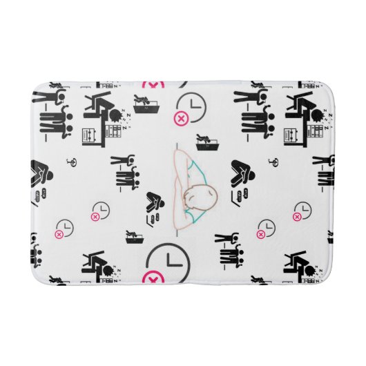 Na uren badmat | Relatable badkamer stijl (Voorkant)