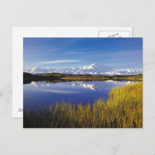 NA, USA, Alaska, Denali NP Mt. McKinley in Briefkaart (Voorkant / Achterkant)