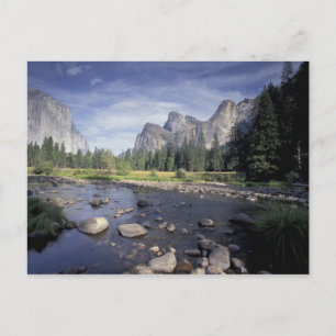 NA, USA, California, Yosemite NP, Valley view Briefkaart