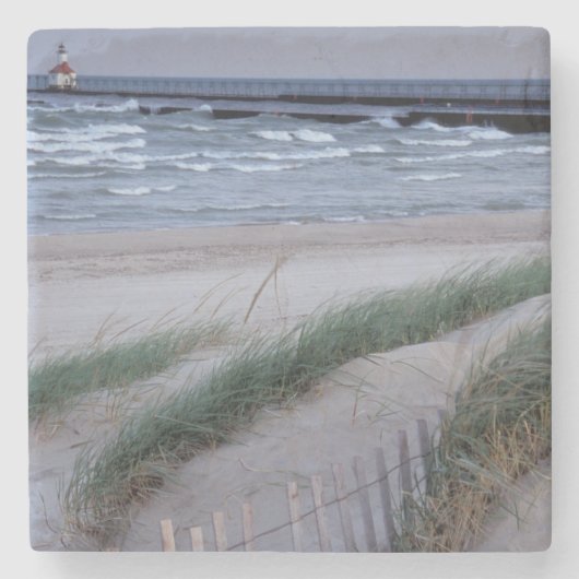 NA, USA, Michigan, Berrien County, St. Joseph, Stenen Onderzetter (Voorkant)