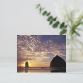 NA, USA, Oregon, Oregon Coast, Canon Beach met Briefkaart (Staand voorkant)
