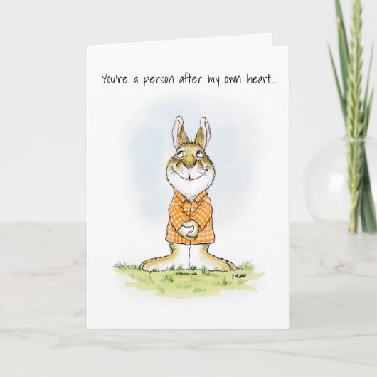 Na uw hart konijn Kaart (Voorkant)