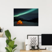 NA, VS, Alaska, Brooks Range. Gordijnen van groen Poster (Thuiskantoor)