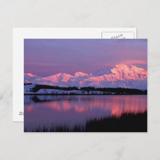 NA, VS, Alaska, Denali NP, Mt. McKinley, Briefkaart (Voorkant / Achterkant)