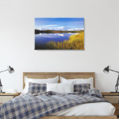 NA, VS, Alaska, Denali NP Mt. McKinley in Canvas Afdruk (Insitu (Slaapkamer))