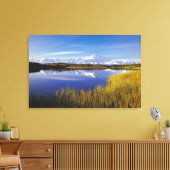 NA, VS, Alaska, Denali NP Mt. McKinley in Canvas Afdruk (Insitu (Woonkamer))