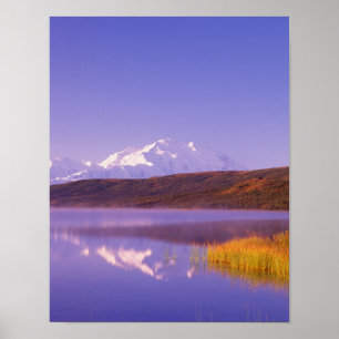 NA, VS, Alaska, Denali NP, Wonder Lake, Mt. Poster